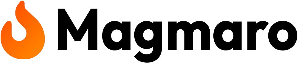 Magmaro wordmark on light background
