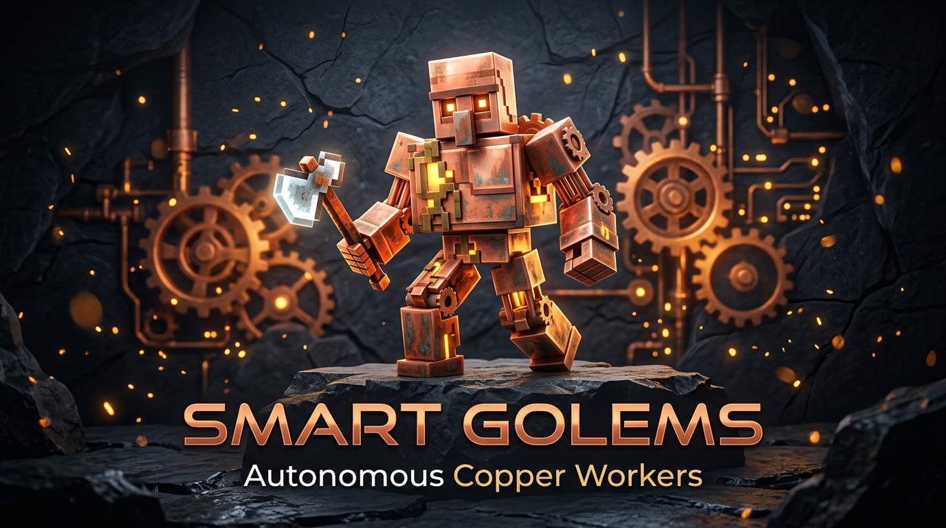 ⚡ Smart Golems ⚡ Autonomous Copper Workers & Companions ✦ cover